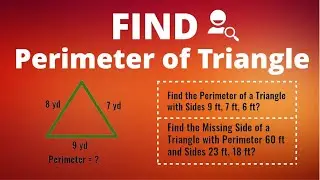 Find Perimeter 😀😄 of Triangle | Math | Formula Perimeter | Find Missing Side of a Triangle
