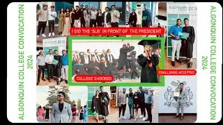 Mallu in Canada ‘SUIII’ CHALLENGE in front of the PRESIDENT 🇨🇦 | Algonquin College Convocation 2024