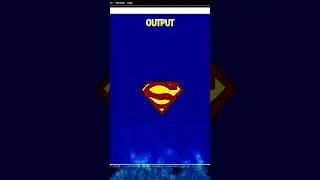 How to make superman logo in python 