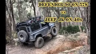 Defender 90 on 37's VS Jeep JK on 40's