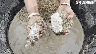 Asmr - Soft grainy texture water 💦crumbling satisfying asmr video