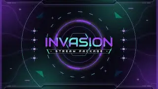 Invasion, Sci-fi Animated Stream Overlay : Futuristic Stream Package