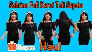 Shopee Haul Baju Sabrina Full Kerut Tali Sepatu