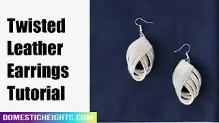 Triple loop leather earring Tutorial