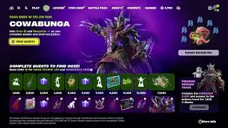 *NEW* Ninja Turtles Fortnite Update! Mini Battle Pass!