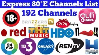 Express 80°E Full Channels List || 192 Channels || Ren Tv || Gulli Girl