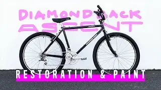 Vintage MTB Restoration & Spray Paint - saving a $5 Diamondback Ascent 1991