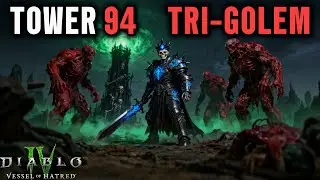 S11 PTR TRI-GOLEM NECRO TOWER 94 CLEAR | Diablo 4 Season 11 Necromancer S-Tier Build SKULM 