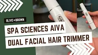 Spa Sciences: AIVA: Dual Sonic Precision Facial Hair Remover & Eyebrow Trimmer: Demo and Review