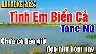 Karaoke Tình Em Biển Cả Tone Nữ Nhạc Sống gia huy karaoke