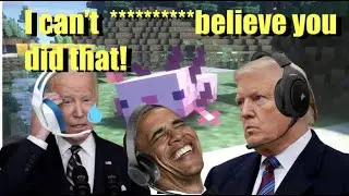 Presidents Play Minecraft, Deepfake AI Meme.
