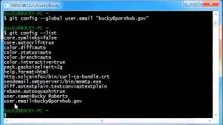 Git Tutorial   2   Config Our Username and Email