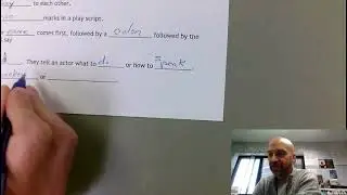 Guided Notes Lesson 5 Stage Directions Play Script