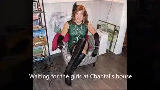 Crossdressers out to a Halloween dance