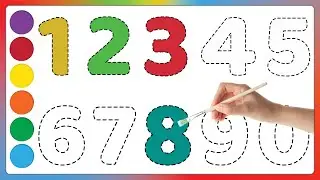 Learn Number and Learn Colors / Number Coloring Pages #numbers #kidsvideo #kidssong #123456789 #123