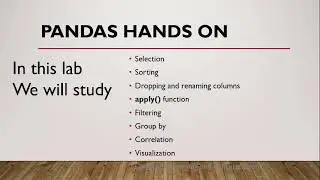 Tutorial: Pandas Hands on