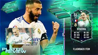 FIFA 22 FLASHBACK BENZEMA REVIEW | 86 FLASHBACK BENZEMA PLAYER REVIEW | FIFA 22 ULTIMATE TEAM