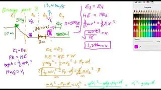 Energy Problem Involving Non-Conservative Forces (friction)