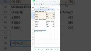 How to use the VSTACK function in Google Sheets!