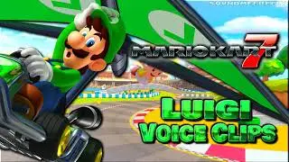All Luigi Voice Clips • Mario Kart 7 • All Voice Lines • Nintendo 3DS (Charles Martinet)
