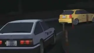 Initial D AMV AE86 vs EK9 Honda Civic (Kiss & Love Generation)