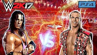 Shawn Miachaels (HBK) vs. Bret Hart | WWE 2K17 Full Gameplay [PS4]