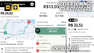 COMO FOI O FIM DE SEMANA E A SEMANA ? #uberparainiciantes #uberrendaextra #99pop