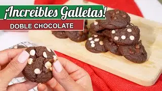 GALLETAS DOBLE CHOCOLATE | La mejor receta de galletas | Galletas perfectas