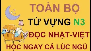 Tổng hợp toàn bộ từ vựng Tiếng Nhật N3 - 1 video duy nhất-Đọc dịch Nhật-Việt / JLPT N3 Vocabulary