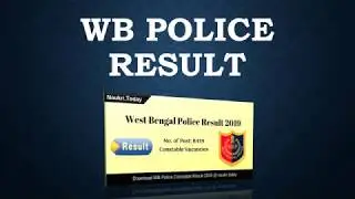 WB Police Result 2019 For Constable Posts | WB Police Cut Off Marks