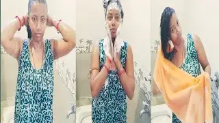 Heavy Shampoo hair Washing Challenge/hair Washing  @sumidas134