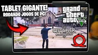 RODEI GTA 5 EM UM TABLET GIGANTE COM ANDROID! | Galaxy Tab S9 Ultra rodando JOGOS DE PC com WINLATOR