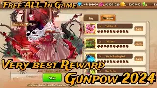 Very Best Reward Gunpow V2 2024 - Free 450M Dm + Mount + Skin + Equipment + ALL Item In game