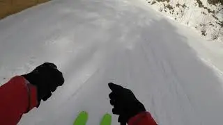 Wieserhörndl (1567m) ski descent to Hintersee