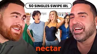 WE'VE BEEN WAITING FOR THIS! LosPollosTV And Dad React To 50 singles swipe on each other | season 7