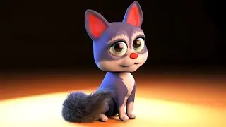 Cartoon young cat / rigging 3Ds Max 2015