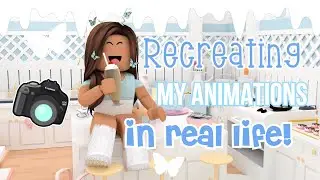 RECREATING my roblox animations in REAL LIFE!