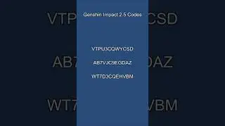 Genshin Impact 2.5 Codes