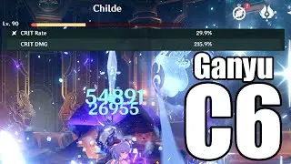 【原神 Genshin Impact】C6 Ganyu vs Dvalin & Childe