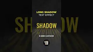 How to create long shadow text effect in Adobe Illustrator.