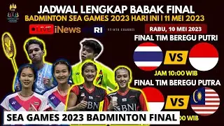Jadwal Final Badminton Sea Games 2023 Tim Beregu: Putri INA vs THA, Putra INA vs MAS LIVE INEWS TV