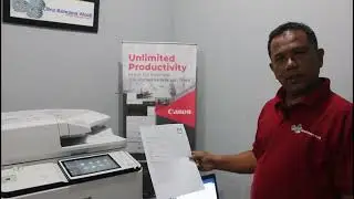 Mesin Fotocopy Canon iRA 6565i DADF | Cara Menghubungkan Laptop/PC dan Handphone ke Mesin Fotocopy