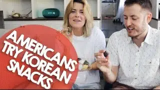 AMERICANS TRY KOREAN SNACKS // Grace Helbig
