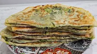 Giant Bolani at Home بزرگ‌ترین بولانی خانگی؛ چگونه بولانی یک متری درست کنیم؟