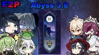 My First Sharing Abyss Showcase In My F2P! | Spiral Abyss | Mobile | Genshin Impact 3.8