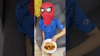 Pizza Vs Hamburger 🍕🍔 Food #ytshort #spiderman #short #shorts