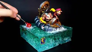 Crafting a Donkey Kong Country 3 Epoxy Diorama!