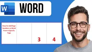 How To Add Page Numbers In Word From A Specific Page