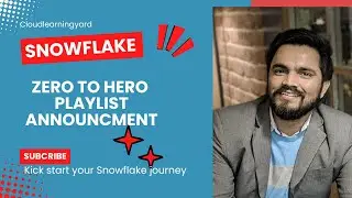 #1-Snowflake Tutorial Announcement || Snowflake Developer Roadmap