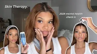 skin therapy -- mental health chat & night time skincare routine